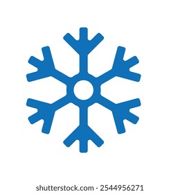 icono de copo de nieve. Señal de nieve. Plantilla de copo de nieve, invierno. Icono de invierno. Colección de copo de nieve. estilo de diseño sólido. Plantilla de diseño de Vector