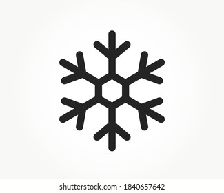 snowflake icon. snow and winter symbol. Christmas and New Year design element in simple style