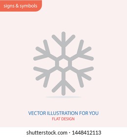 A snowflake icon. Snowy wheather. Simple flat black illustration . Vector graphics - копия