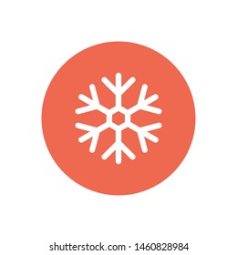 A snowflake icon. Snowy wheather. Simple flat black illustration . Vector graphics - копия