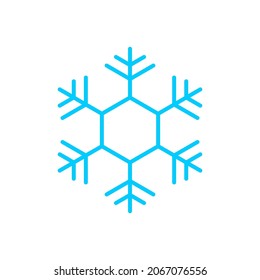 Snowflake-Symbol: Geeignet für Wetterthemen, Saisonthemen, Winterthemas, Infografiken und andere grafische Objekte.