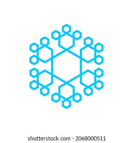 Icono de copo de nieve: Adecuado para el tema del clima, tema de temporada, tema del invierno, infografías y otros activos relacionados con el gráfico.