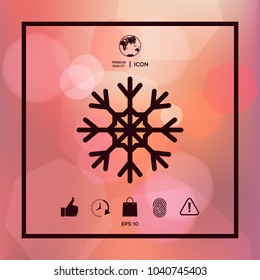 Snowflake icon symbol