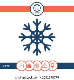 Snowflake icon symbol