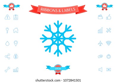 Snowflake icon symbol