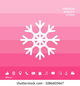 Snowflake icon symbol