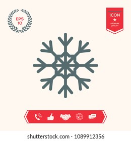 Snowflake icon symbol
