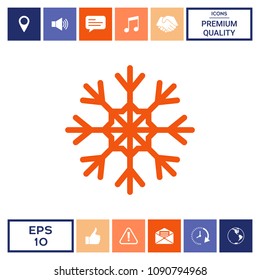 Snowflake icon symbol