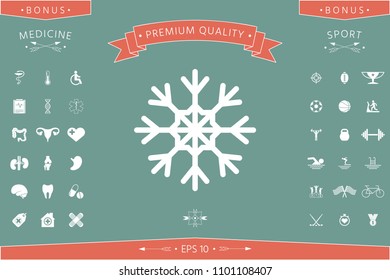Snowflake icon symbol