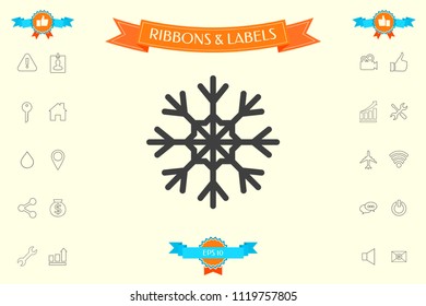 Snowflake icon symbol