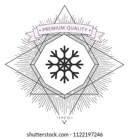 Snowflake icon symbol symbol