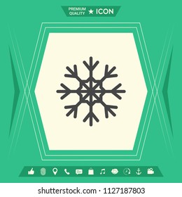 Snowflake icon symbol