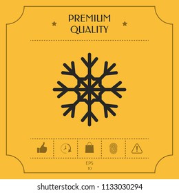 Snowflake icon symbol