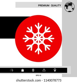 Snowflake icon symbol