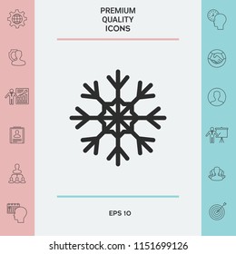 Snowflake icon symbol