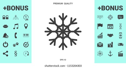 Snowflake icon symbol