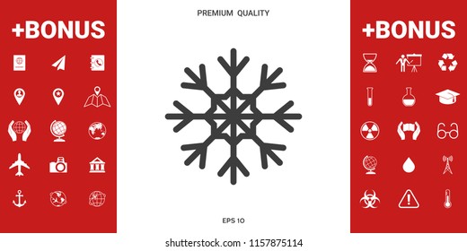 Snowflake icon symbol