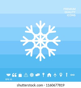 Snowflake icon symbol