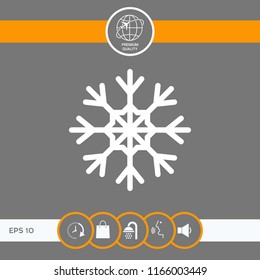 Snowflake icon symbol