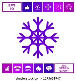 Snowflake icon symbol