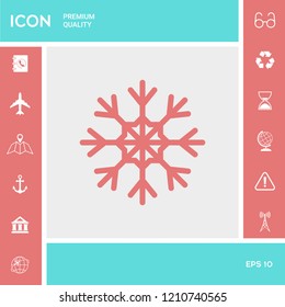Snowflake icon symbol