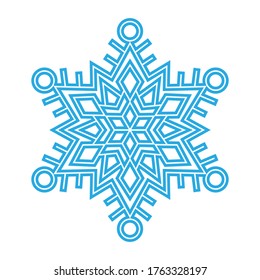 Diseño de símbolo de copo de nieve para navidad