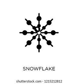 Snowflake icon. Snowflake symbol design from Winter collection. Simple element vector illustration on white background.
