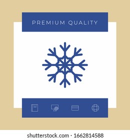 Symbol für Schneeflocken Grafische Elemente für Ihr Design