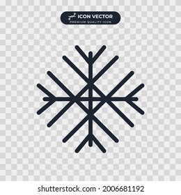 snowflake icon symbol template for graphic and web design collection logo vector illustration