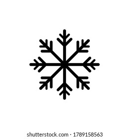 Snowflake icon symbol vector illustration