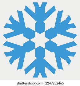 Snowflake Icon Symbol vector illustration