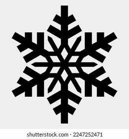 Icono de copo de nieve Icono ilustración vectorial