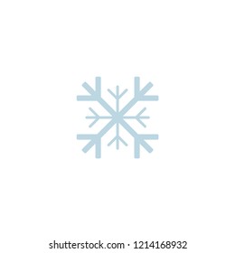 Snowflake icon. Template christmas snowflake on blank background.