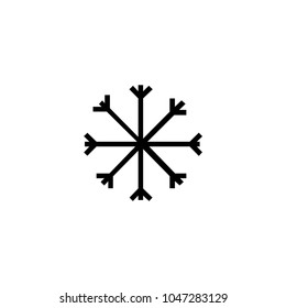 Snowflake icon - thin line icon