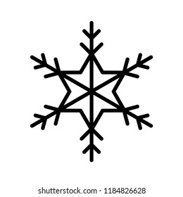 Snowflake icon in trendy flat style isolated on grey background. Website pictogram. Internet symbol for your web site design, logo, app, UI. Vector illustration, EPS10.