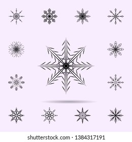 Snowflake icon. Universal set of Snowflake for website design and development, app development