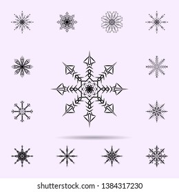 Snowflake icon. Universal set of Snowflake for website design and development, app development