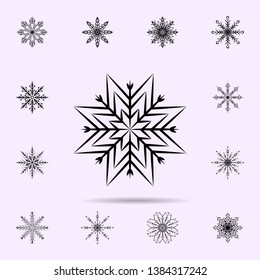 Snowflake icon. Universal set of Snowflake for website design and development, app development