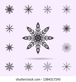 Snowflake icon. Universal set of Snowflake for website design and development, app development