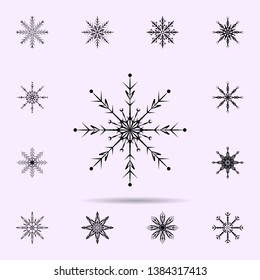 Snowflake icon. Universal set of snowflake for website design and development, app development