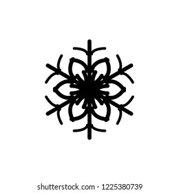 snowflake icon vector.