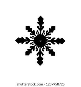 snowflake icon vector.