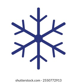 Snowflake icon. Snowflake vector art for christmas design on white background.