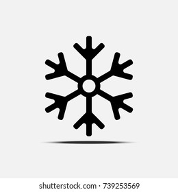 Snowflake icon vector art design isolated