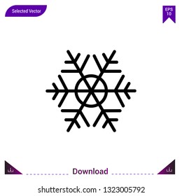 snowflake  icon vector . Best modern, simple, isolated, application ,seasons icons, logo, flat icon for website design or mobile applications, UI / UX design vector format