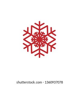 snowflake icon vector for christmas.