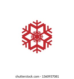 snowflake icon vector for christmas.