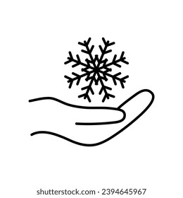 snowflake icon vector christmas decoration icon 
