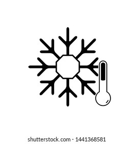 Snowflake Icon Vector Design Symbol Illustration