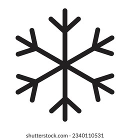 snowflake icon vector, eps 10